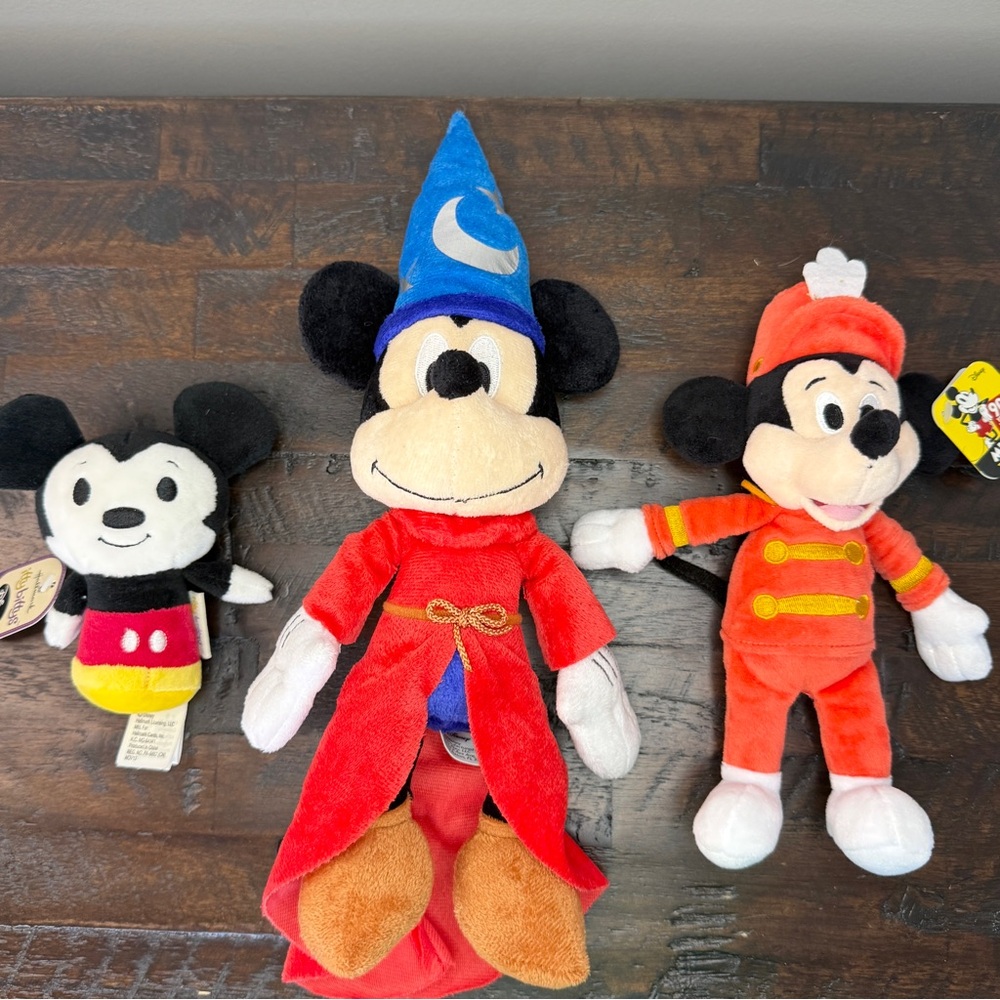 Disney Mickey Mouse Plush Toy Bundle of 3 NEW with Tags